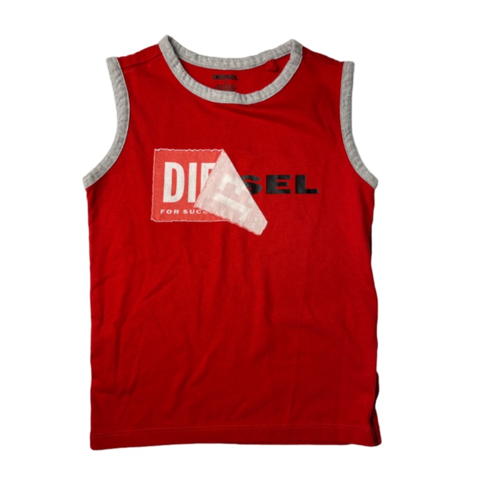 Diesel Boys' Sleeveless Logo Tank Size S Small